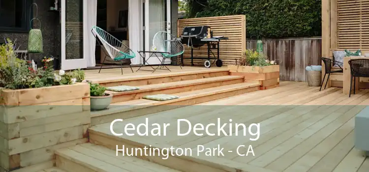 Cedar Decking Huntington Park - CA