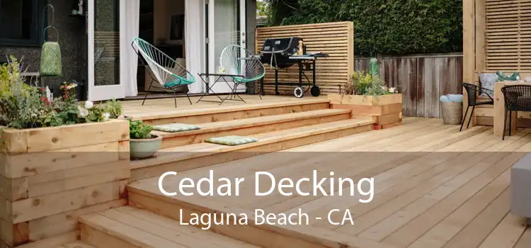 Cedar Decking Laguna Beach - CA