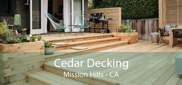 Cedar Decking Mission Hills - CA