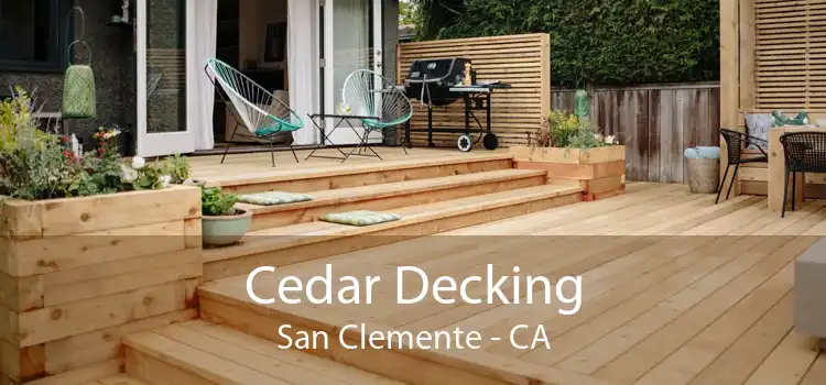 Cedar Decking San Clemente - CA