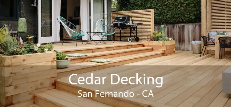 Cedar Decking San Fernando - CA