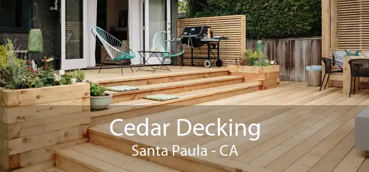 Cedar Decking Santa Paula - CA