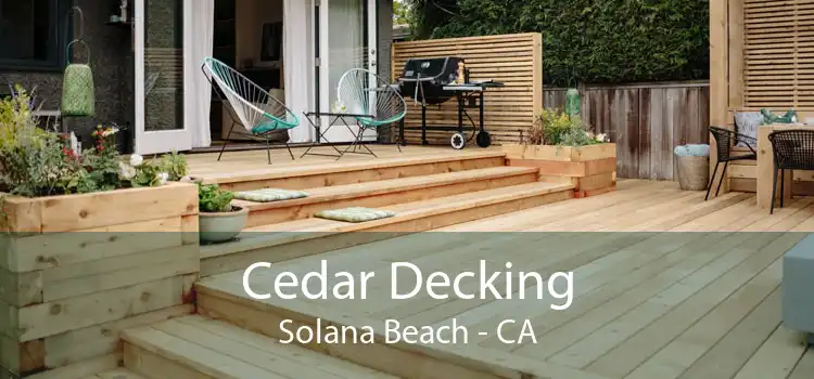 Cedar Decking Solana Beach - CA