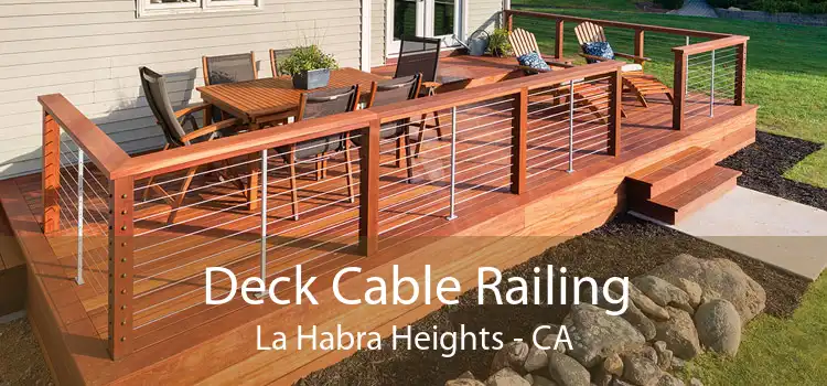 Deck Cable Railing La Habra Heights - CA