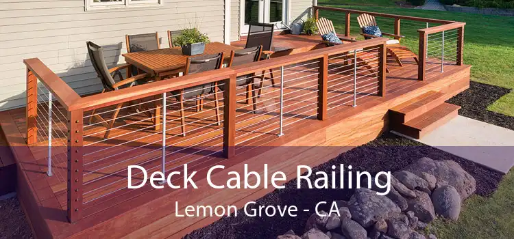 Deck Cable Railing Lemon Grove - CA