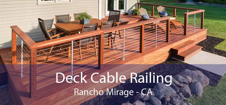 Deck Cable Railing Rancho Mirage - CA