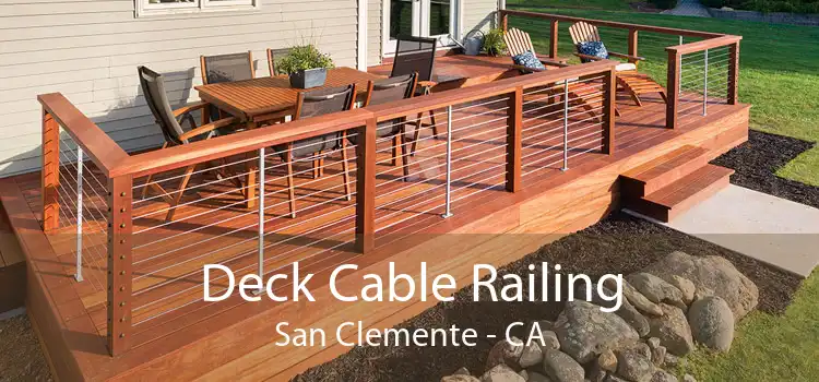 Deck Cable Railing San Clemente - CA