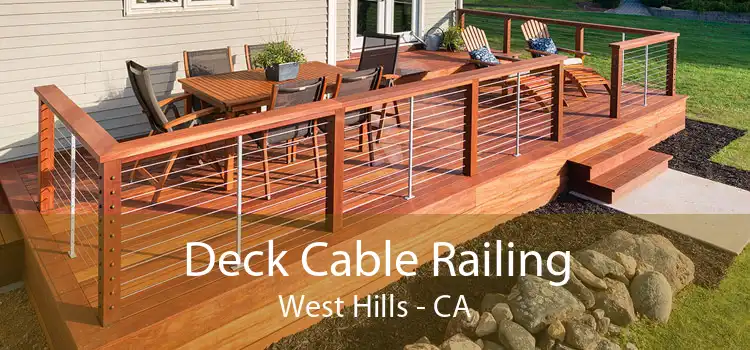 Deck Cable Railing West Hills - CA