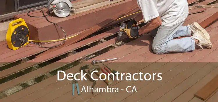 Deck Contractors Alhambra - CA