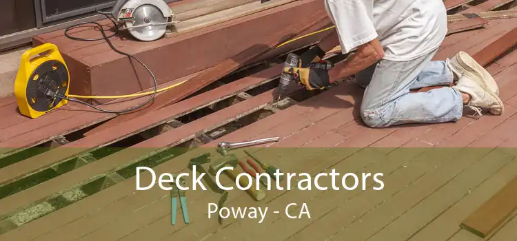 Deck Contractors Poway - CA