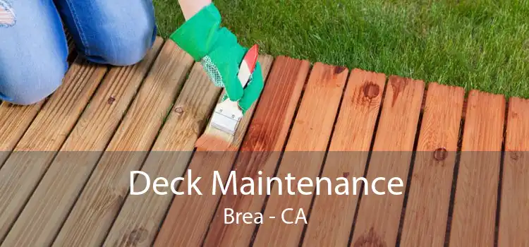 Deck Maintenance Brea - CA