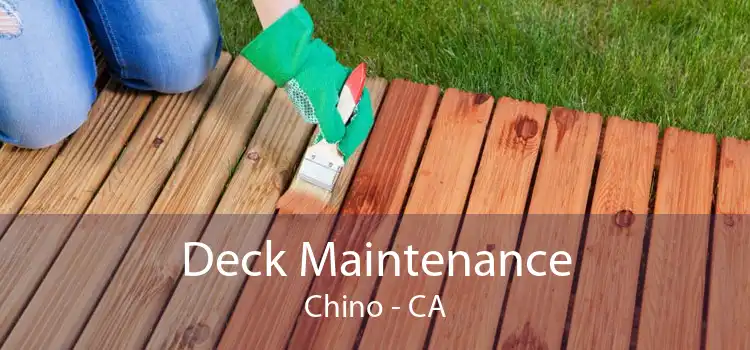 Deck Maintenance Chino - CA