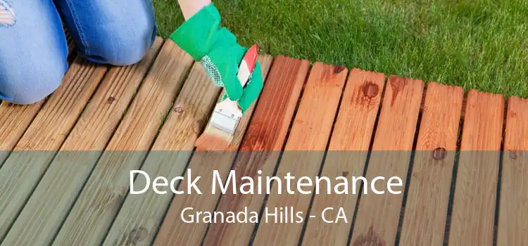 Deck Maintenance Granada Hills - CA