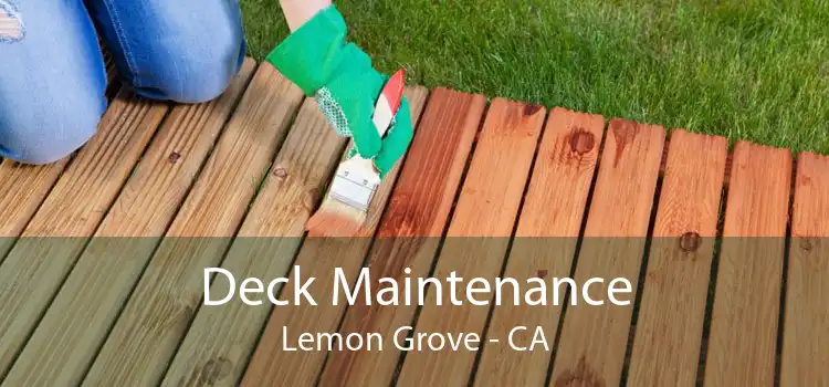 Deck Maintenance Lemon Grove - CA