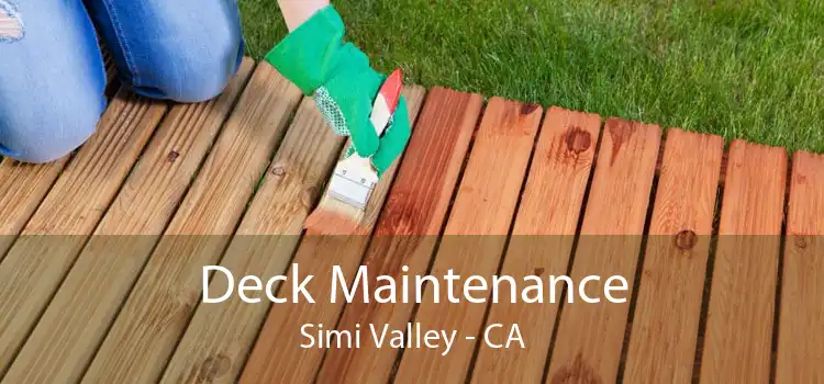 Deck Maintenance Simi Valley - CA