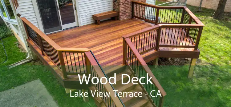 Wood Deck Lake View Terrace - CA