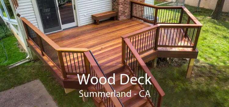 Wood Deck Summerland - CA