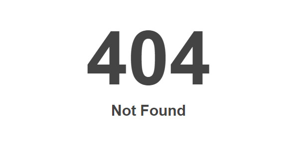 404 not found